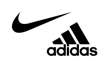 Sports brands Nike and Adidas