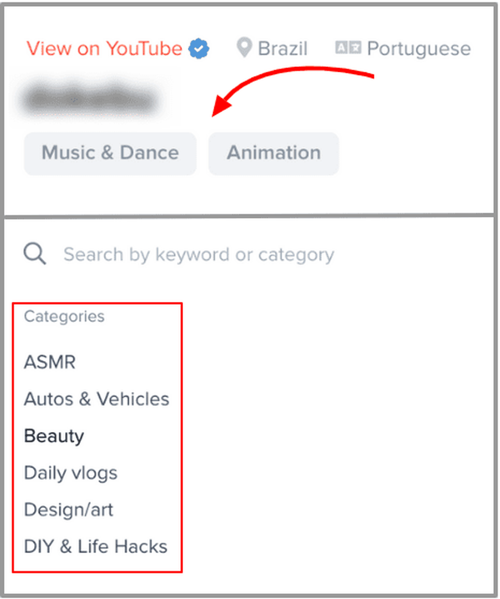 New YouTube Categories in Account Analytics Reports