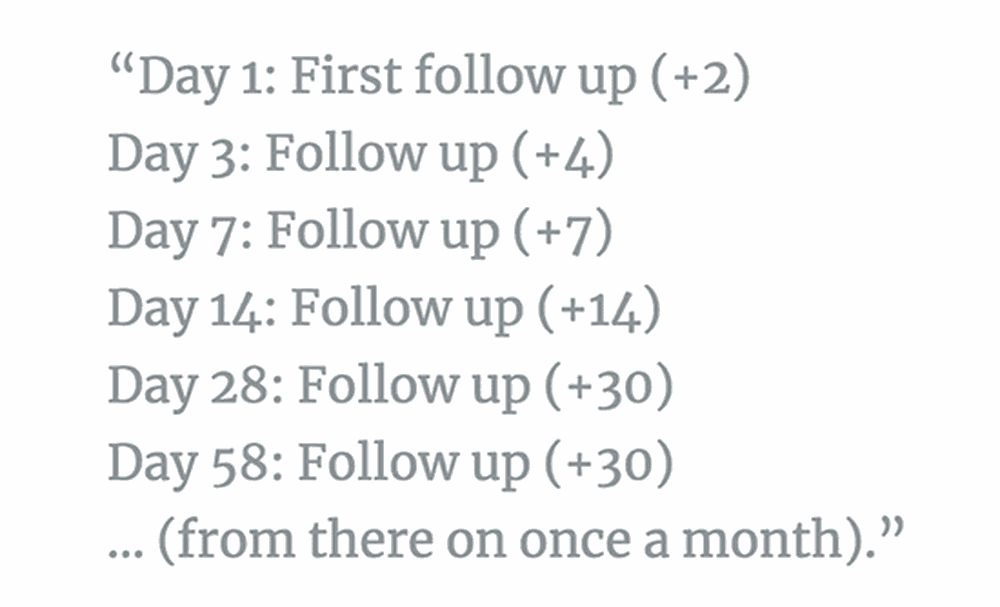 Schedule your follow-up emails