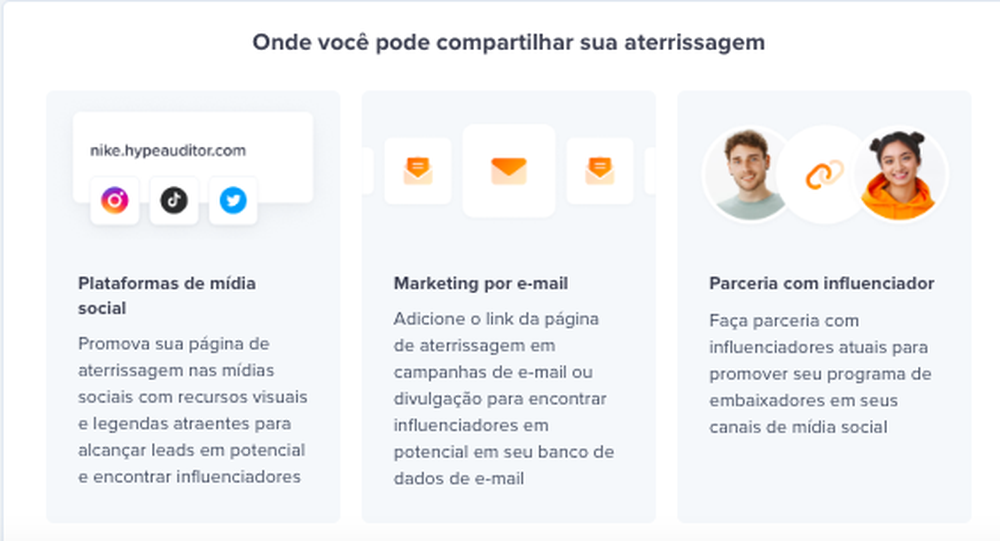 landing pages hypeauditor