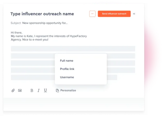 Contact influencers in bulk to get collaborations rolling