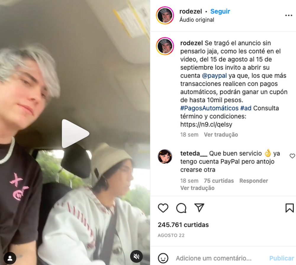 campaña influencers paypal