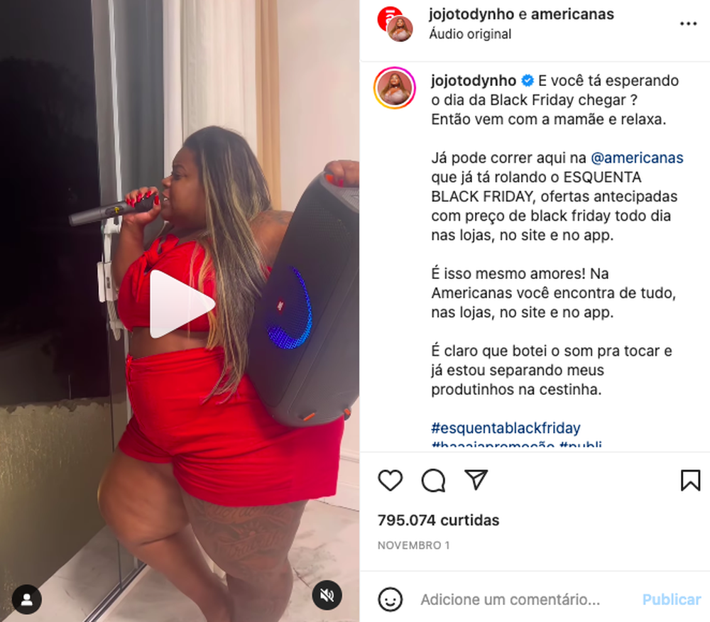 campanha americanas e jojo
