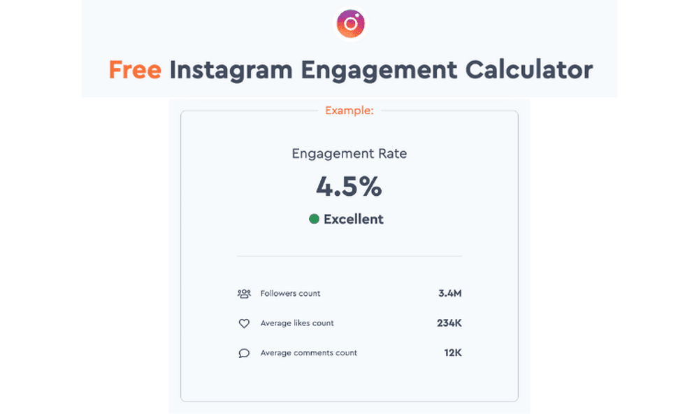 HypeAuditor's free Instagram Engagement calculator