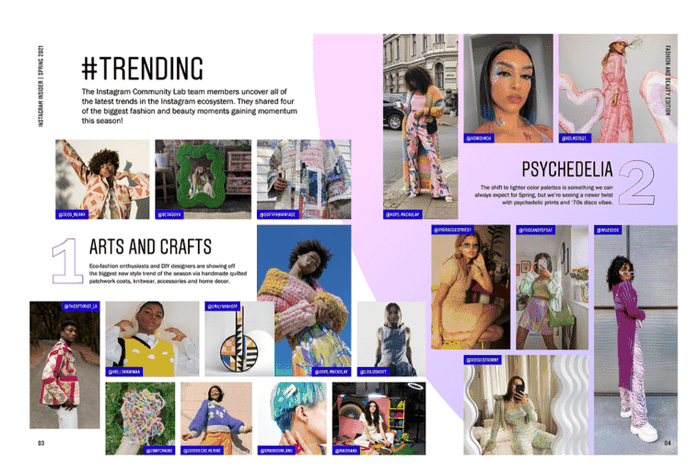 Digital Magazine by Instagram contains content trends, images, ideas and tips