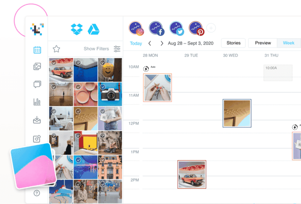 Plan your content with Later