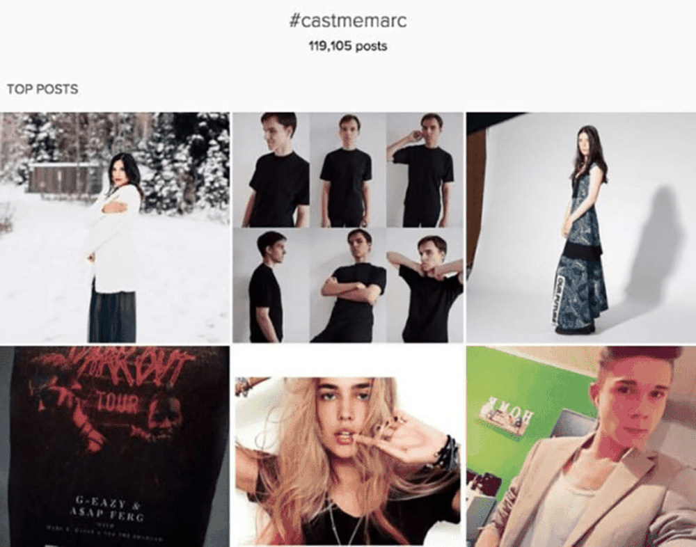 Involve users in hashtag campaigns