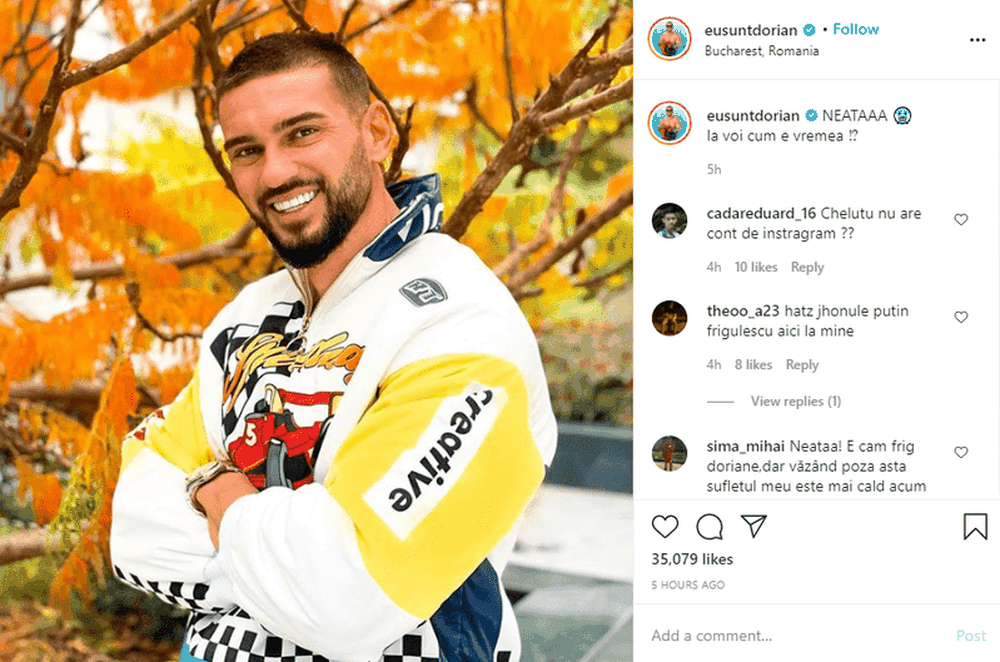 EuSuntDorian's Instagram page