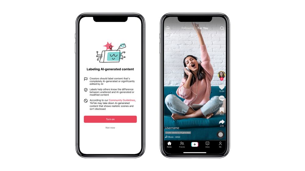 TikTok has AI-generated content labels to help viewers understand the content’s nature.
