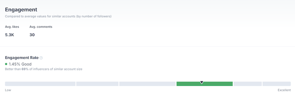 Engagement in HypeAuditor's report