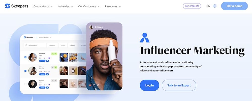 Skeepers is an influencer marketing platform that connects brands with smaller creators