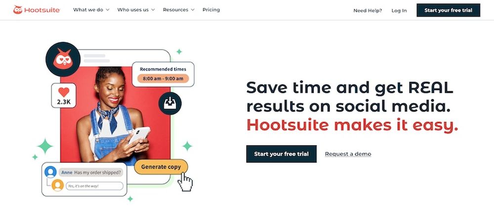 Hootsuite is a social media scheduler tool