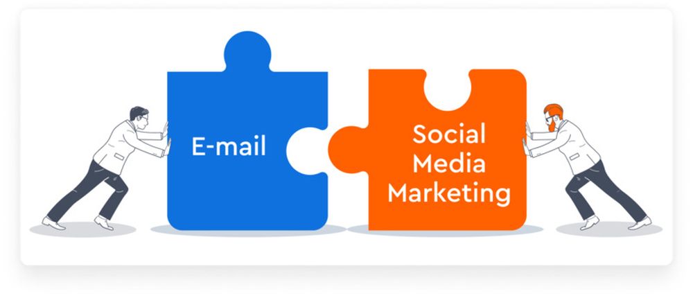 combine social media with email marketing