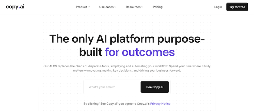 Copy.ai is a content idea generator