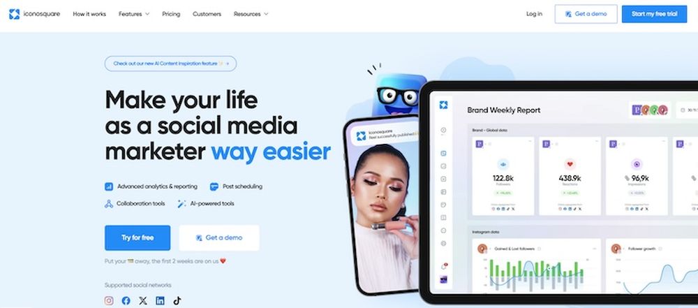 Iconosquare - a tool for social media management