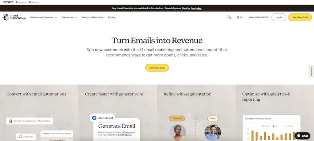 MailChimp is an email marketing platform