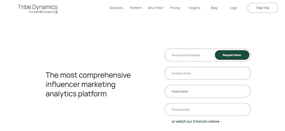 TribeDynamics provides content monitoring and competitor benchmarking features