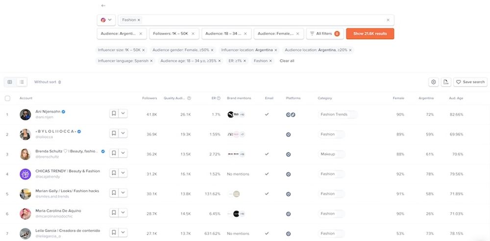 Uncover small Instagram influencer's with an influencer search tool