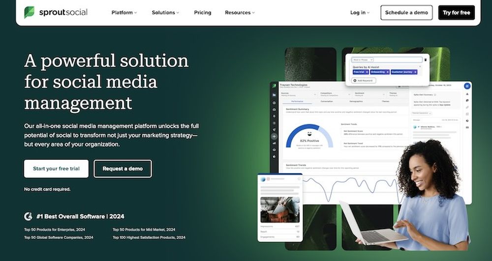 SproutSocal's social listening tool monitors trends