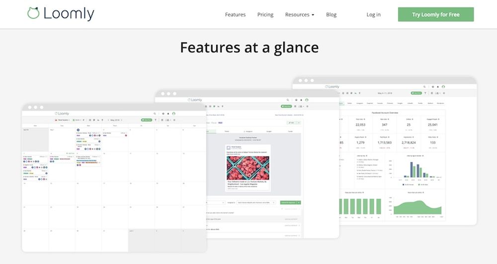 Loomly is a social media scheduler tool