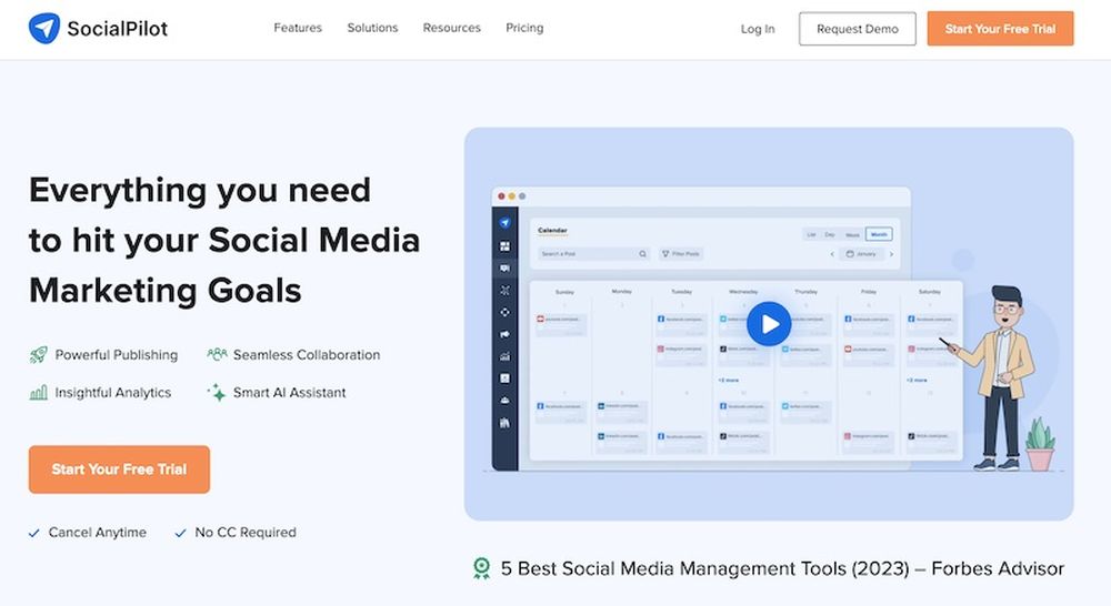 SocialPilot is a social media scheduler tool