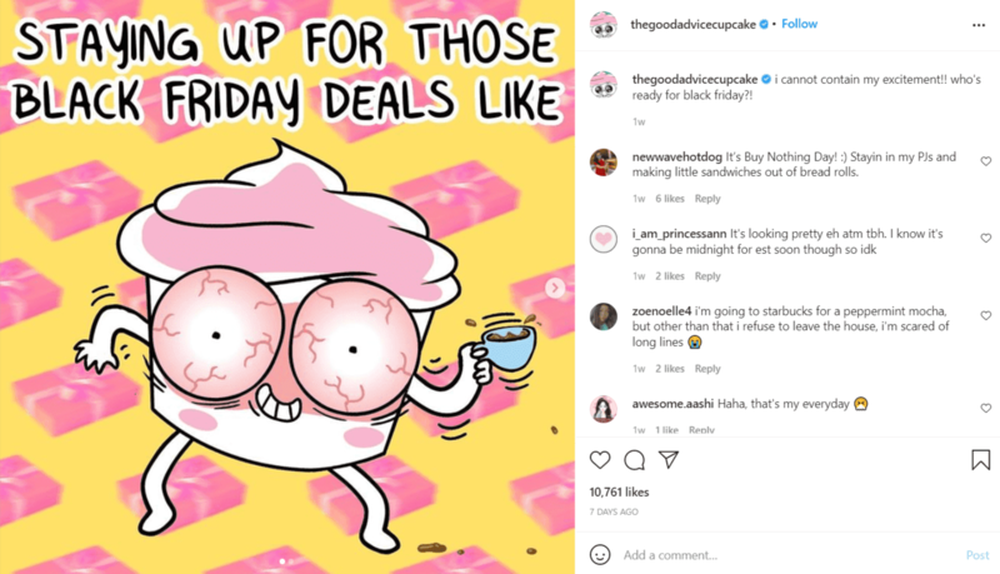 thegoodadvicecupcake's Black Friday post