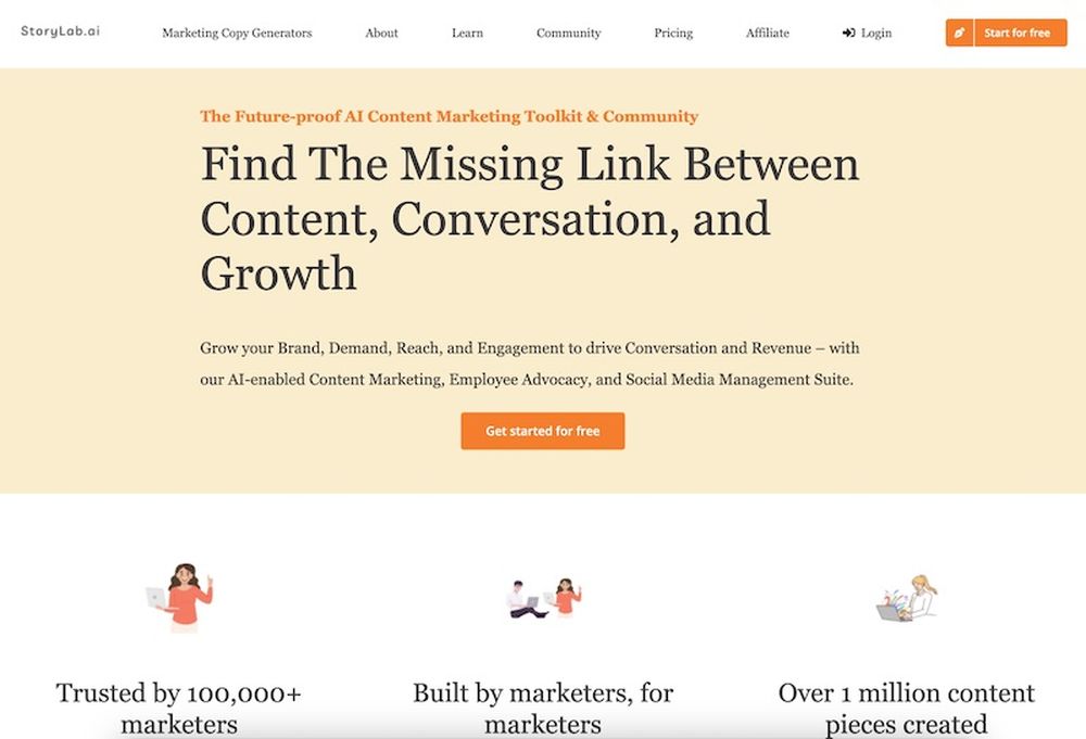 StoryLab.ai is an AI-driven content ideation tool