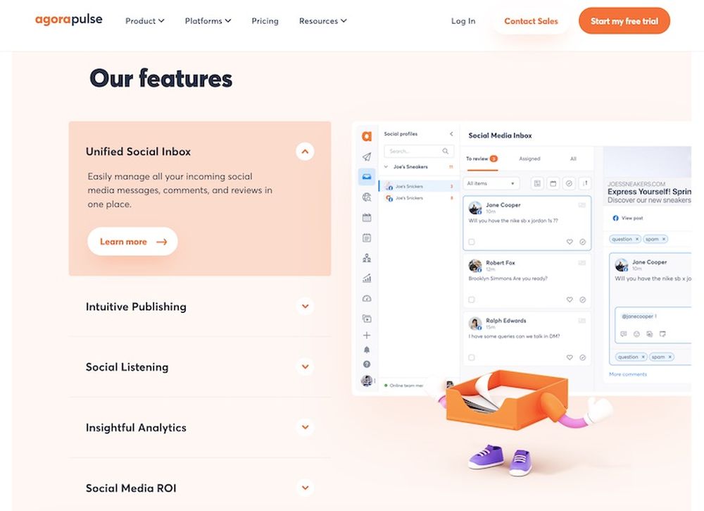 Agorapulse is a social media scheduler tool