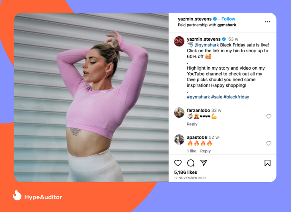 Gymshark brand collaboration example