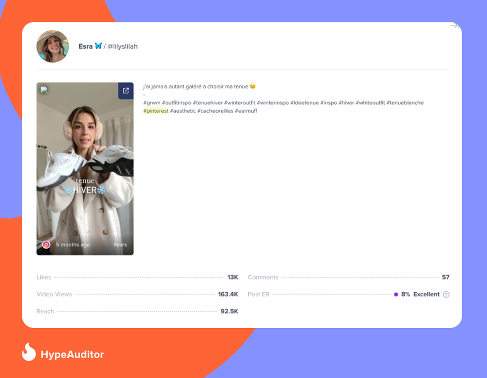 #pinterest utilisé sur Instagram