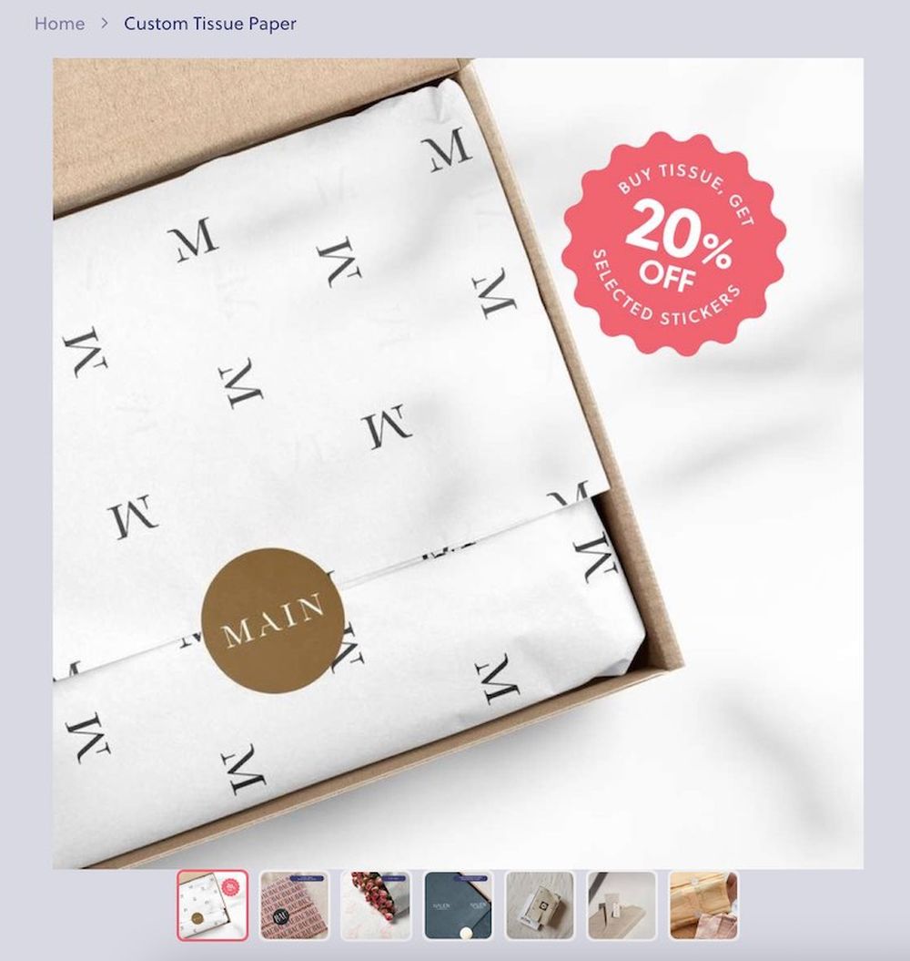 noissue's custom tissue paper