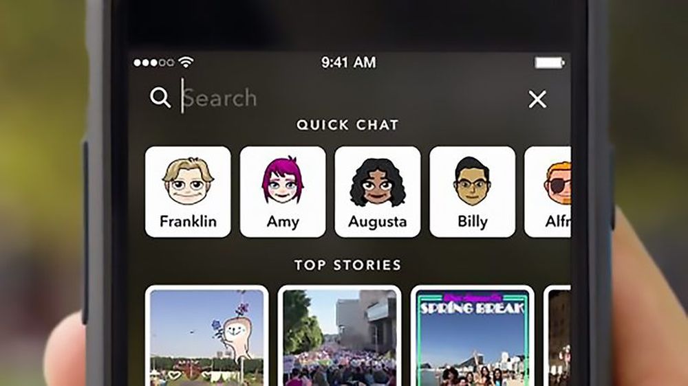 Snapchat stories