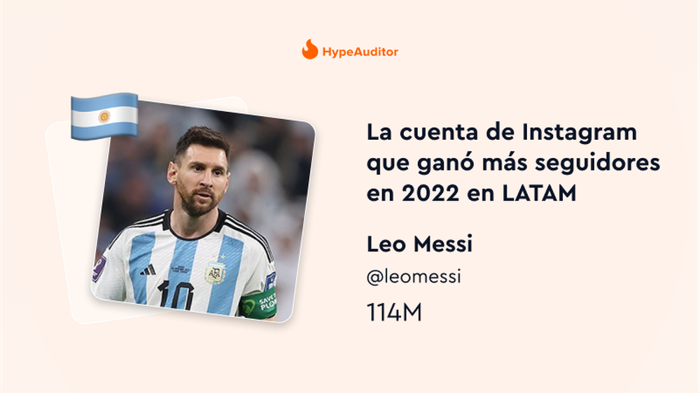La cuenta de Instagram que ganó más seguidores en 2022 en LATAM