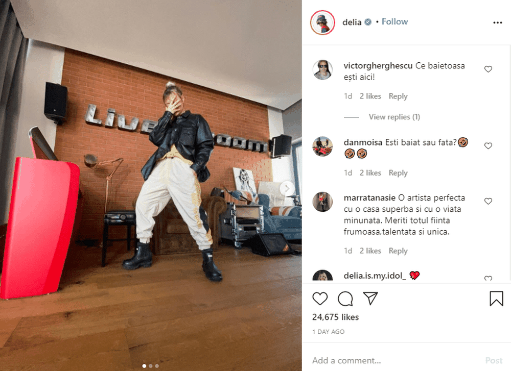 Delia's Instagram page