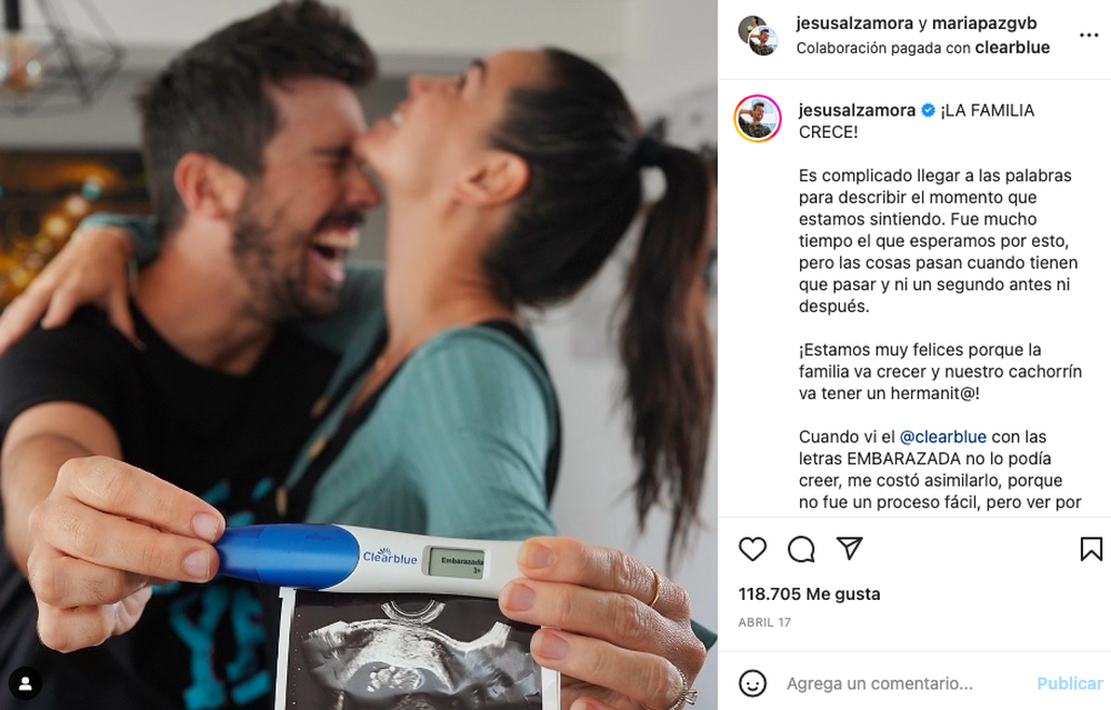campaña clearblue jesus alzamora