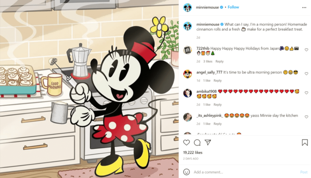 minnie mouse virtual influencer