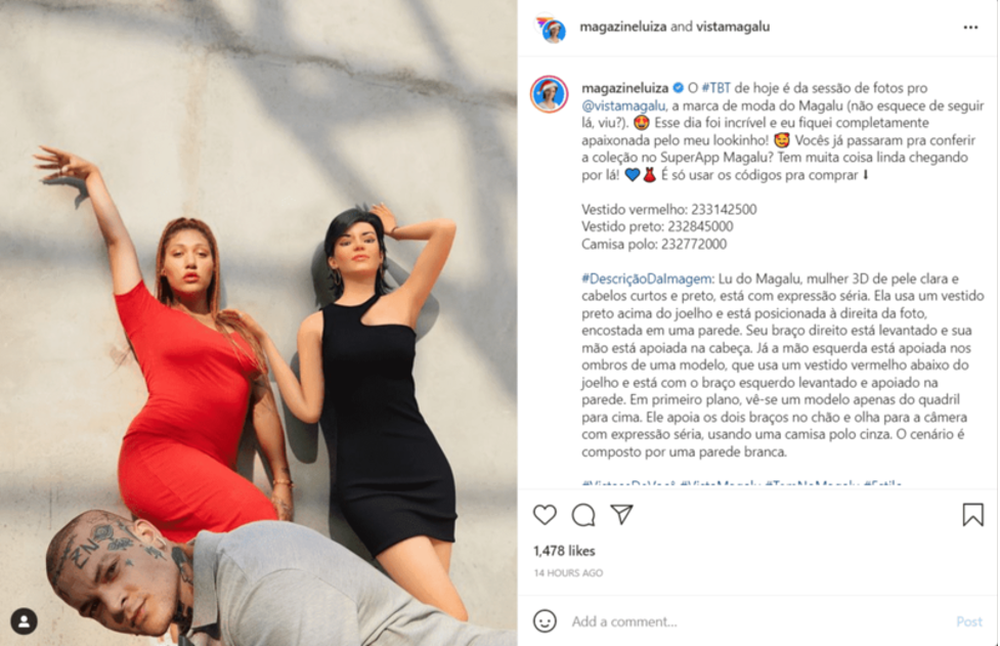 lu do magalu virtual influencer