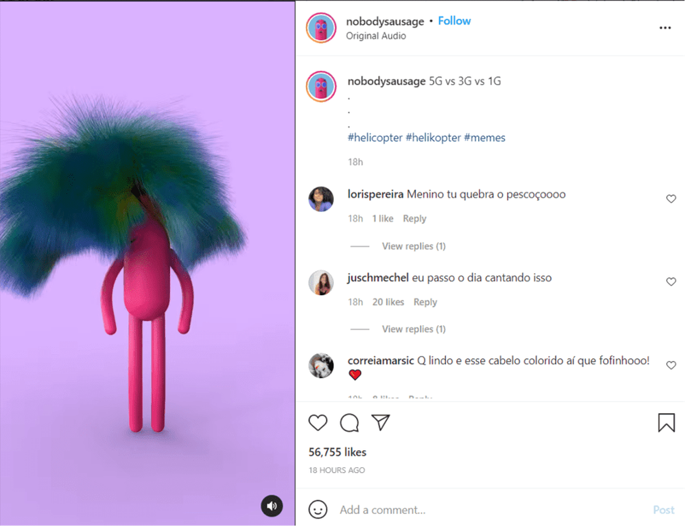 nobody sausage virtual influencer