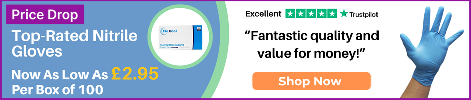 Top rated nitrile gloves now as low as £2.95