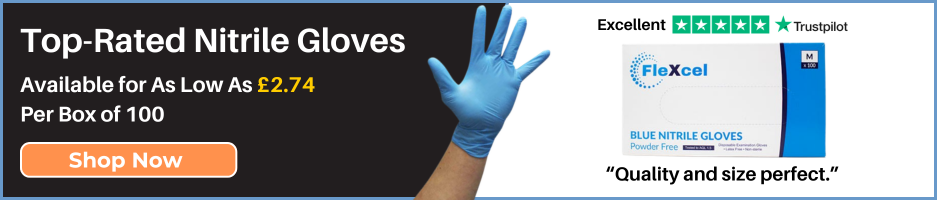 Shop now for blue nitrile gloves as low as £2.74