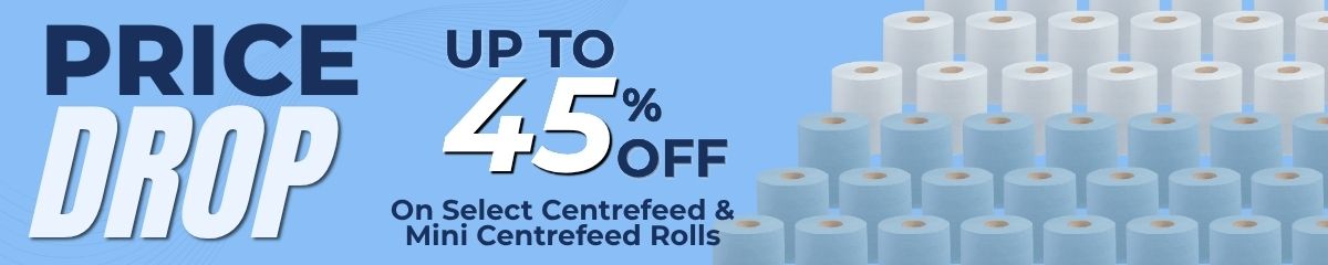 Price drop select centrefeed and mini centrefeed rolls
