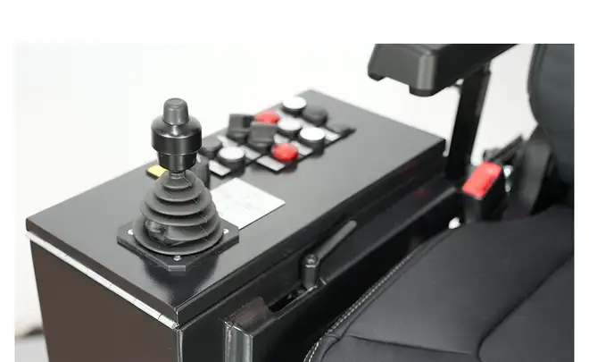 UnitedSeats KST42/LGV90/C8 stoel leer incl driepuntsgordel detail