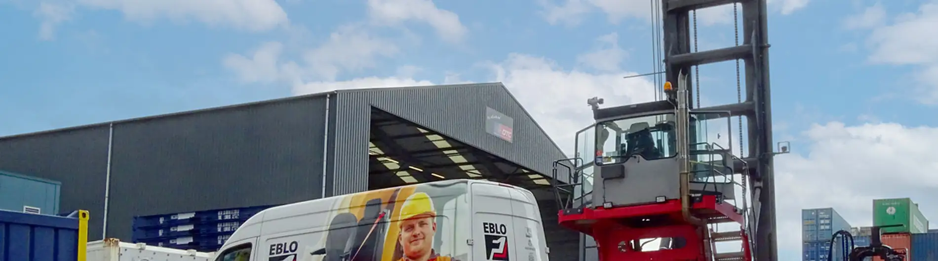 Nieuwe stoel in Kalmar container reachtruck | EBLO