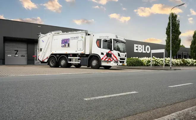 UnitedSeats Voyager C65 Lkw-Sitz in einem Müllwagen der Gemeinde Alphen aan den Rijn