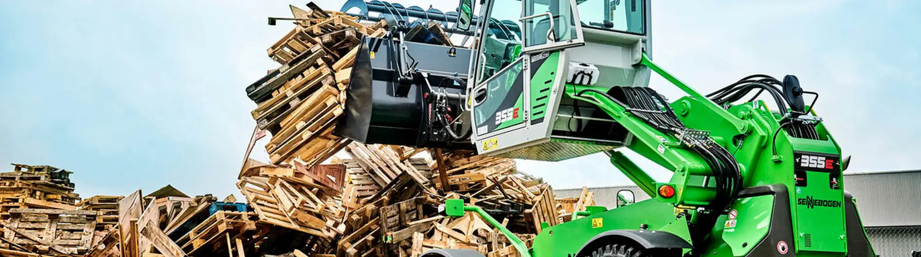 Sennebogen telehandler mit UnitedSeats Sitz