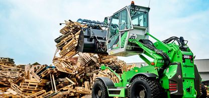 Sennebogen telehandler met UnitedSeats stoelen