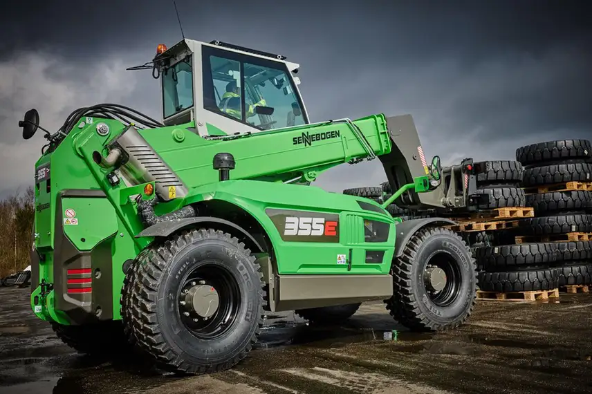 Sennebogen telehandler met UnitedSeats stoelen