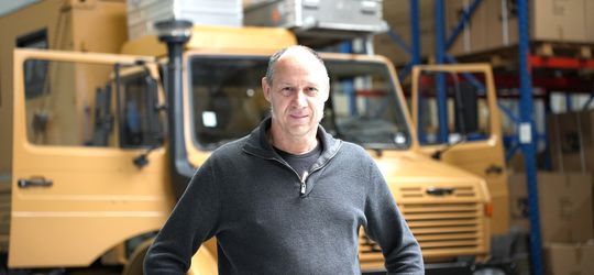 German Unimog equipped with ISRI seats