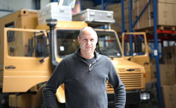 Unimog met ISRI stoel