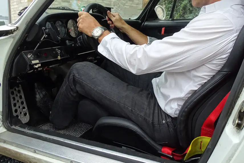 Recaro stoel met verlengd zitvlak voor Porsche 